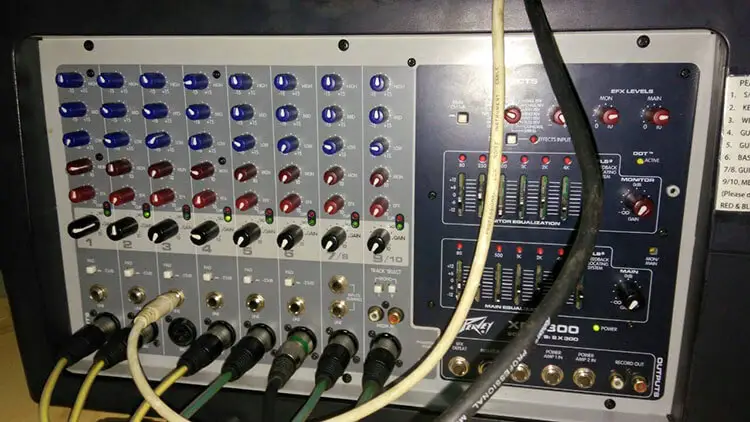 How to connect a powered subwoofer to a powered mixer
