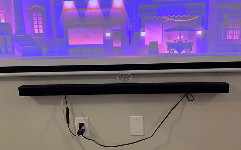 How to Mount Soundbar Above Projector Screen