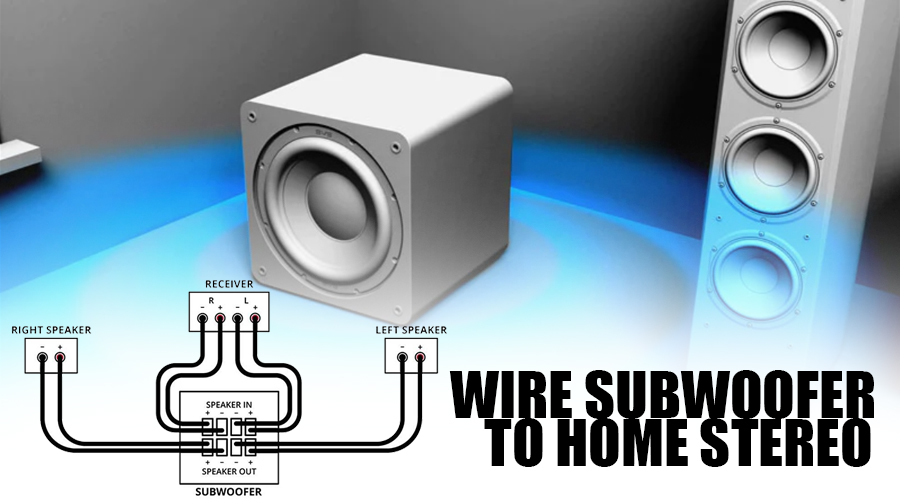 How to wire a subwoofer to a home stereo