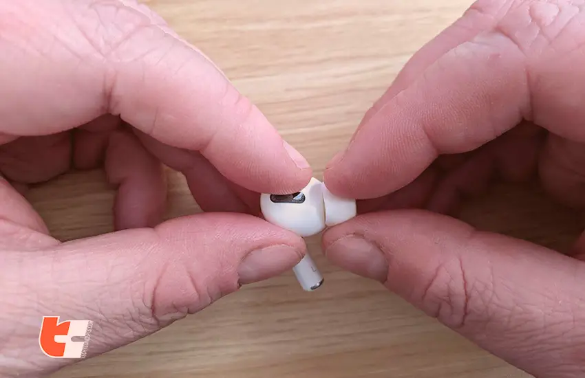 Airpod pro static noise in one ear - Reattach airpod pro