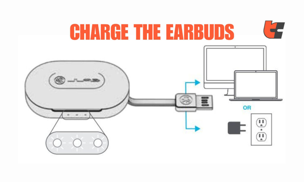 Charge the JLab Go Air Pop Earbud 