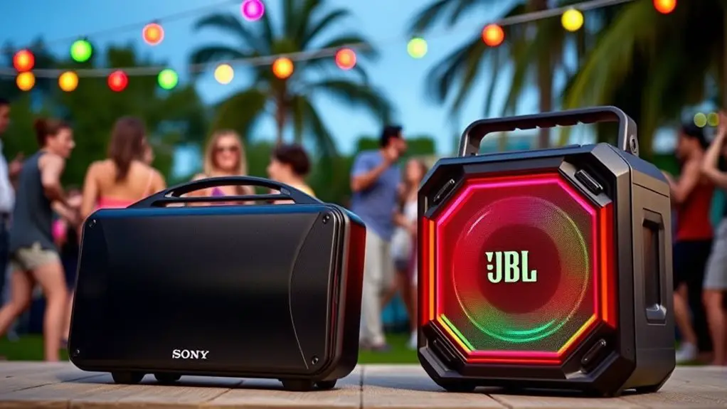 speaker comparison sony vs jbl