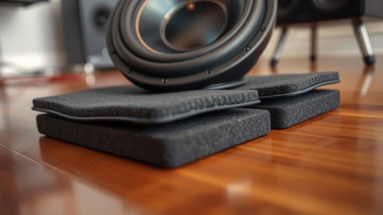 subwoofer isolation pad benefits