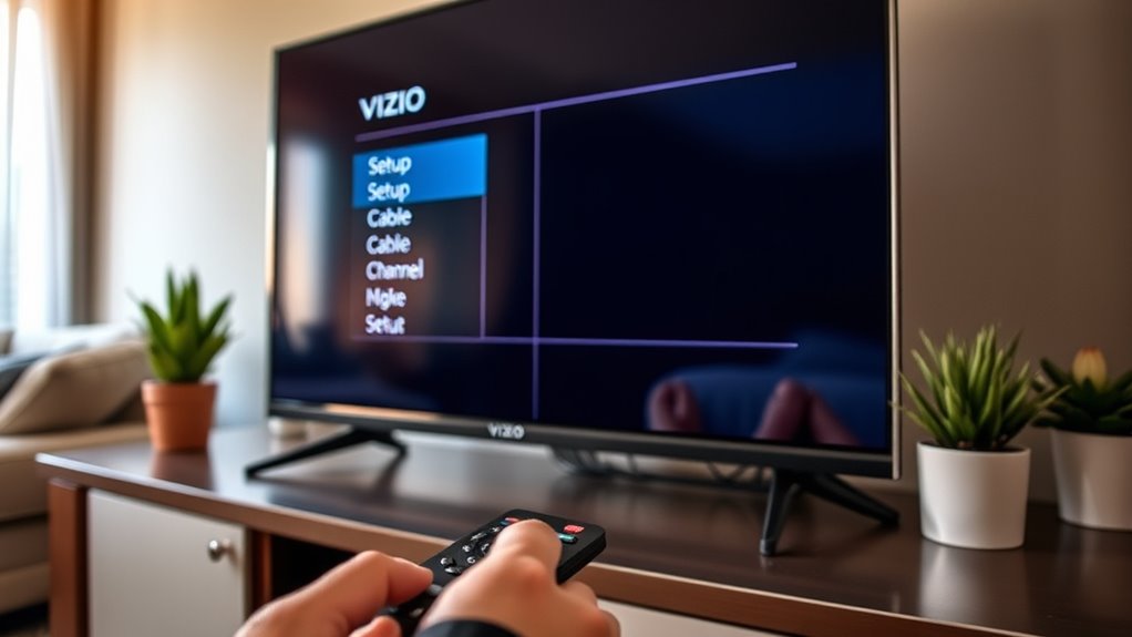 access cable channels vizio