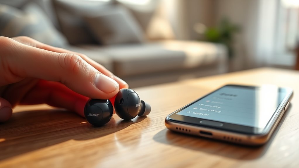 activate bose earbuds pairing