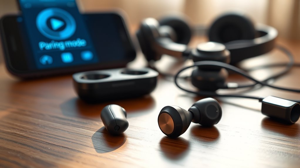 activate earbuds pairing mode