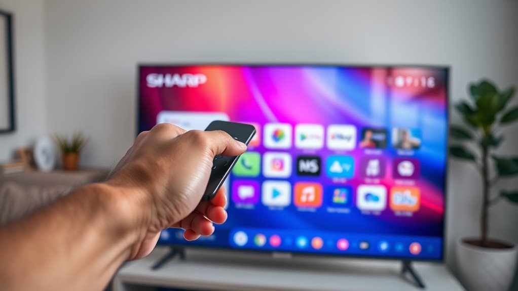 adding apps to sharp tv