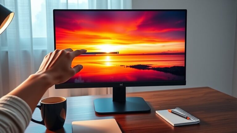 adjusting monitor brightness settings