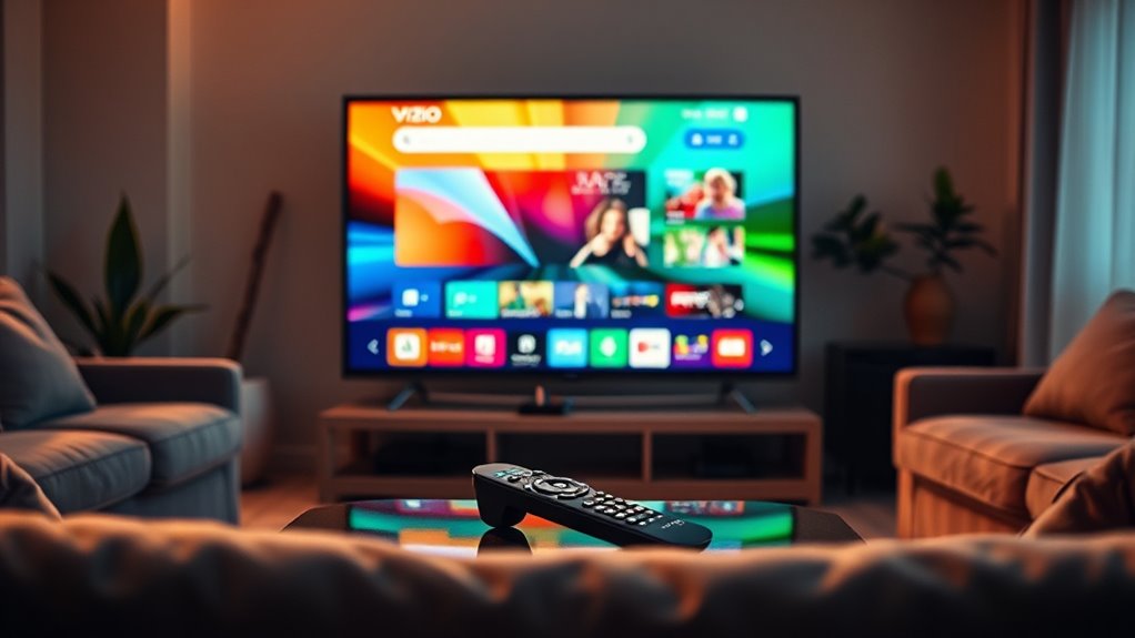 browsing internet on vizio