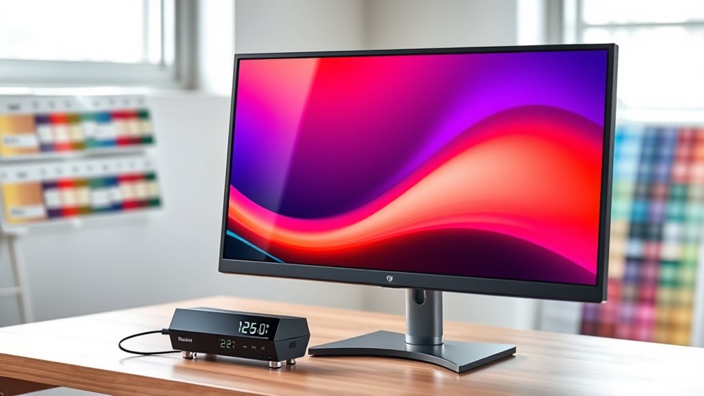 calibrating monitor color settings