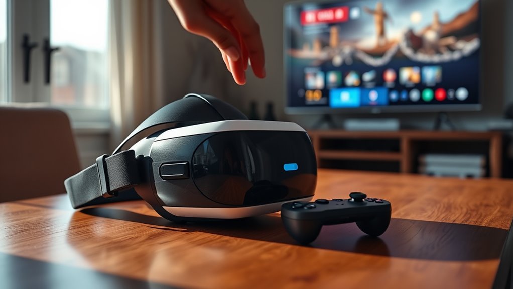cast vr headset to tv