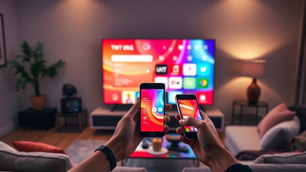 casting tnt app samsung tv