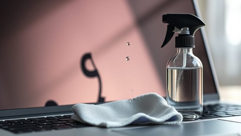 clean laptop monitor screen