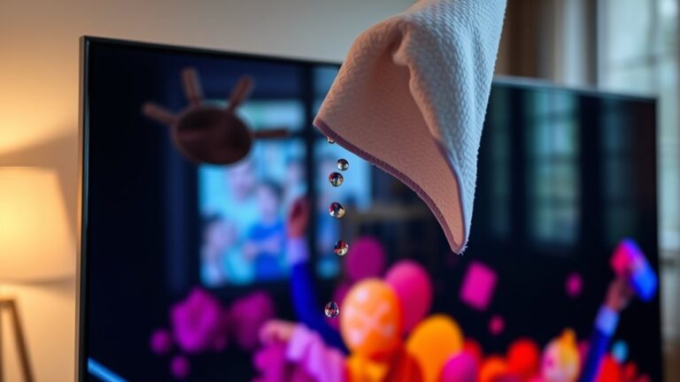 clean samsung smart tv screen