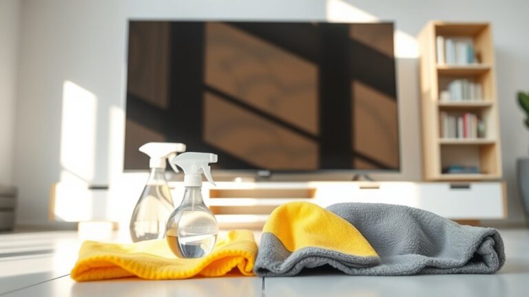 clean tv monitor safely