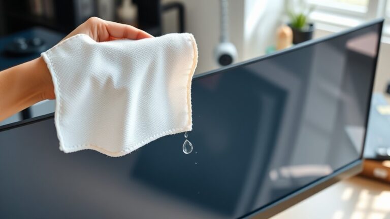 cleaning a pc monitor