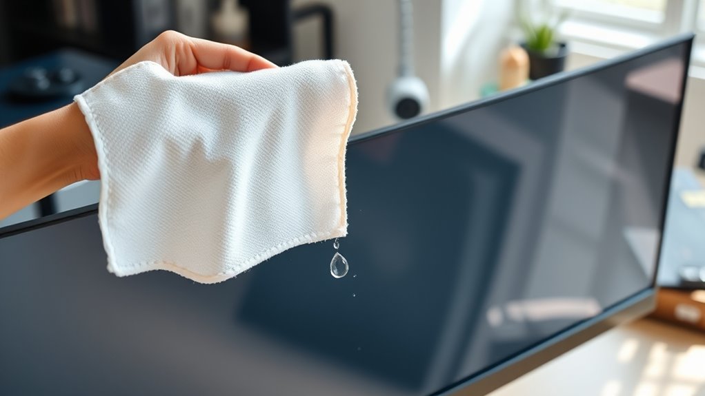 cleaning a pc monitor