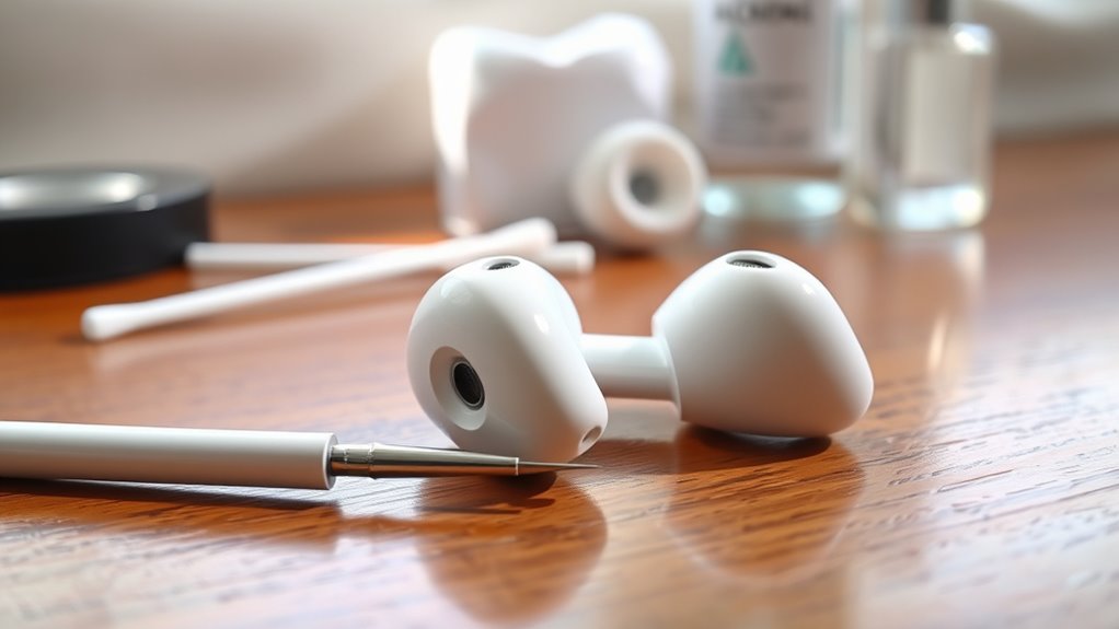cleaning earbud earwax effectively