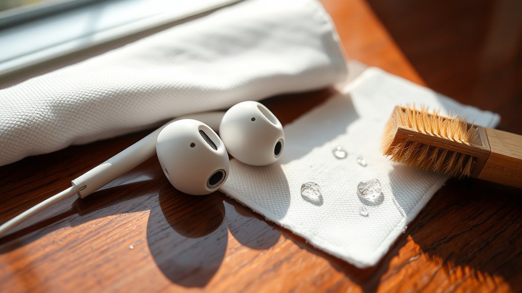 cleaning earbud headphones effectively