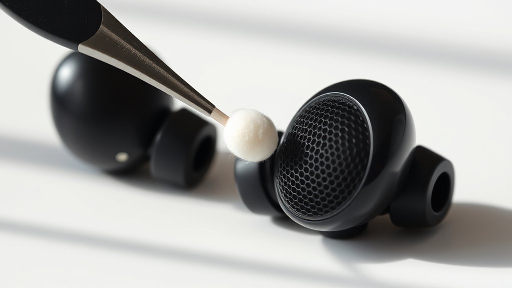 cleaning earbuds ear wax