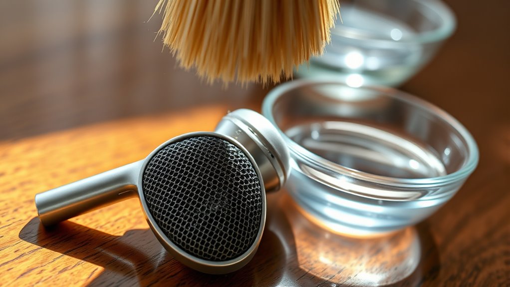 cleaning earbuds mesh effectively