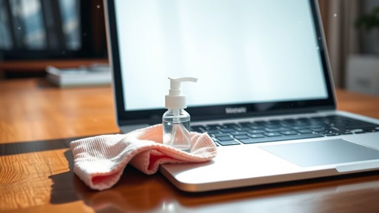 cleaning laptop screen safely