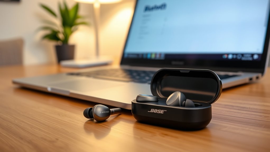 connect bose earbuds laptop