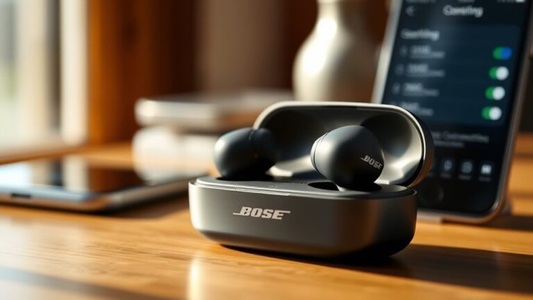 connect bose quietcomfort earbuds