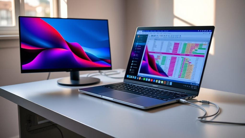 connect dual display setup