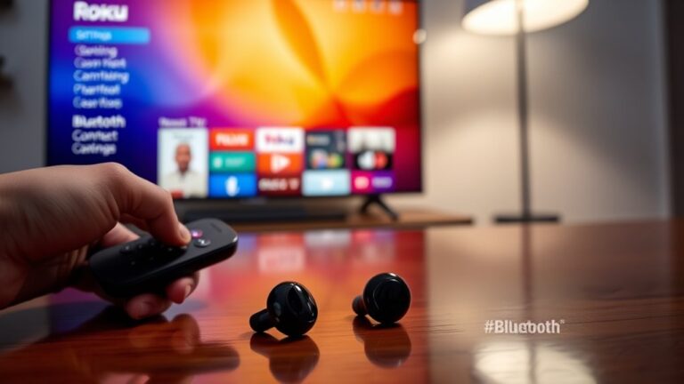 connect earbuds to roku