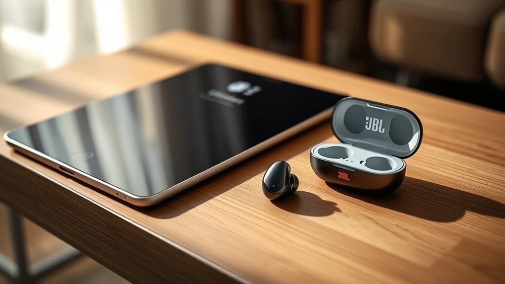 connect jbl earbuds ipad