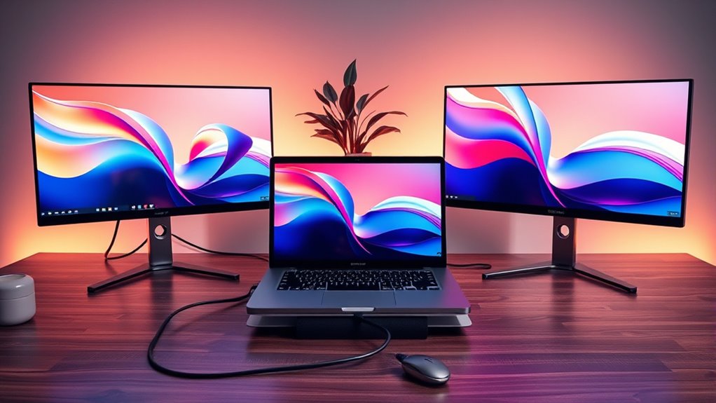 connect laptop dual monitors