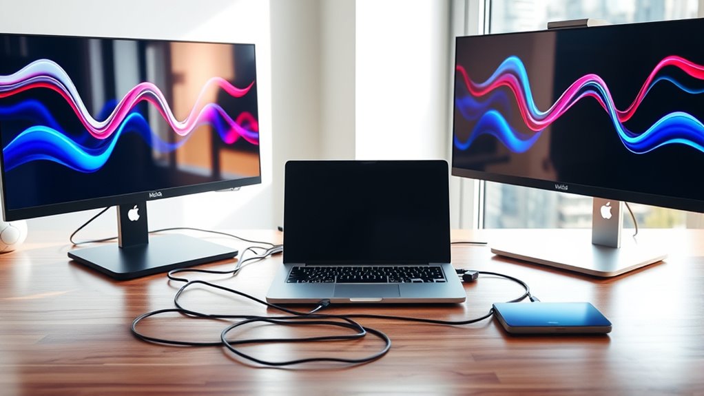 connect laptop to dual monitors