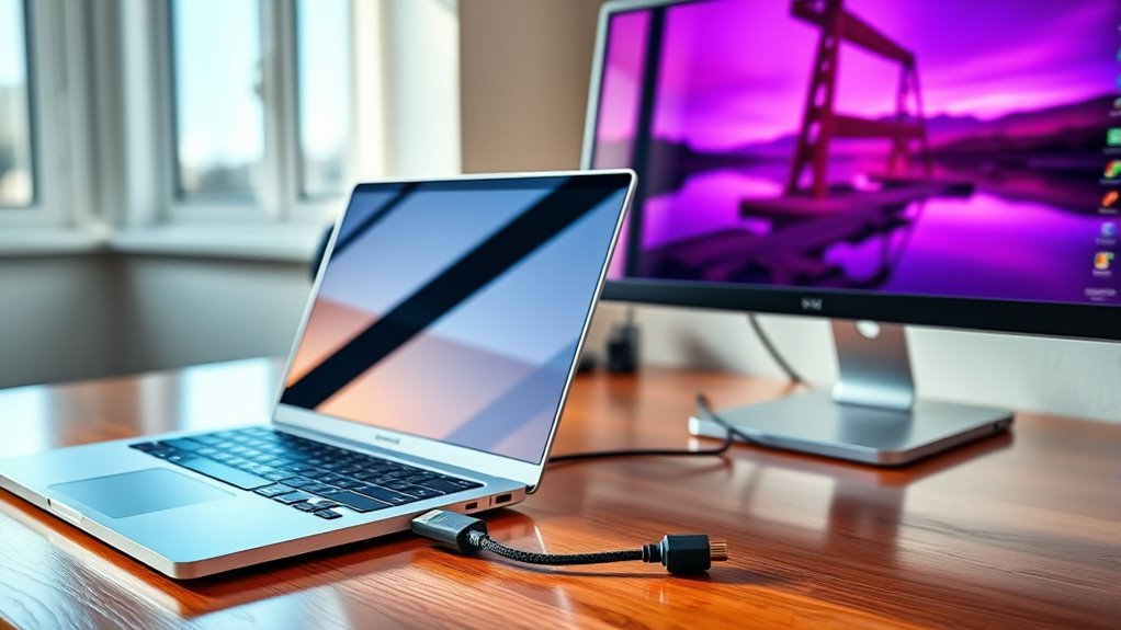 connect monitor to laptop