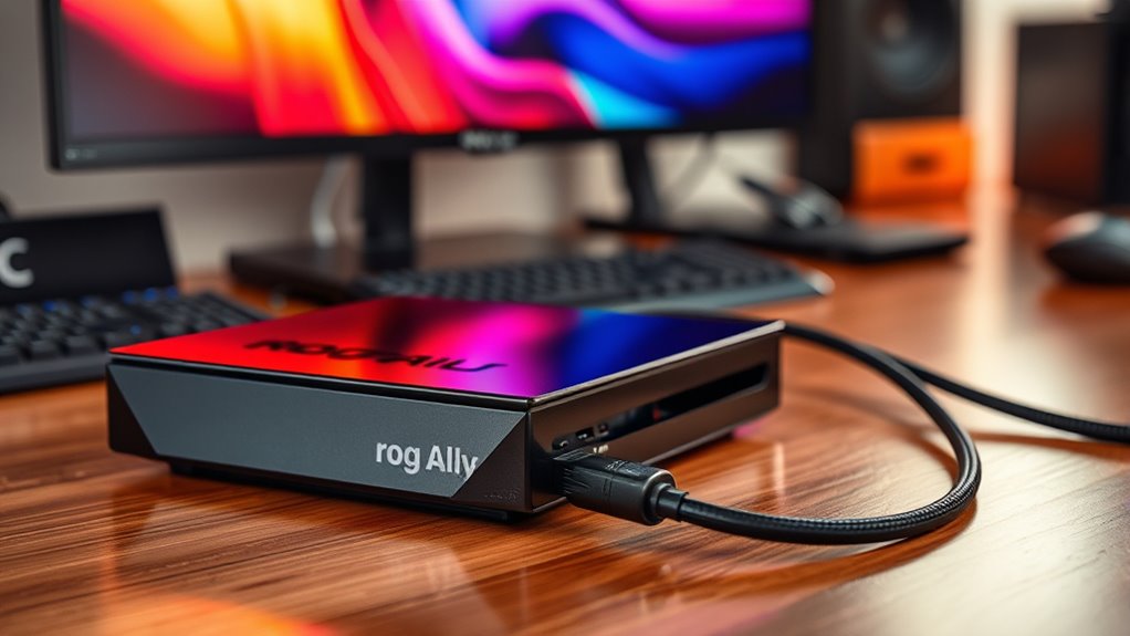 connect rog ally monitor