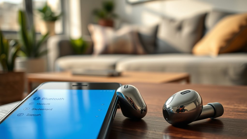 connect to wireless earbuds