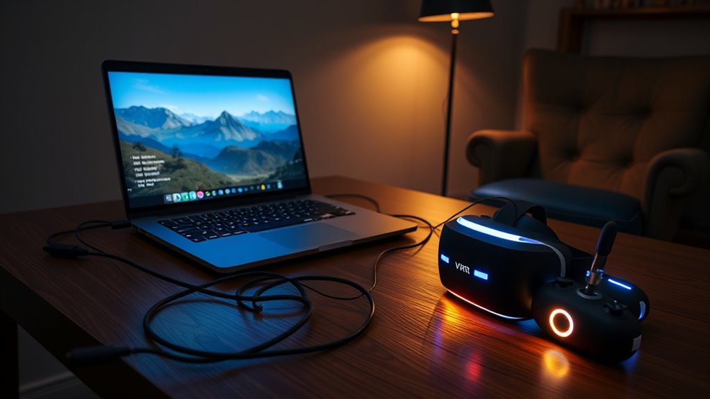 connect vr headset laptop
