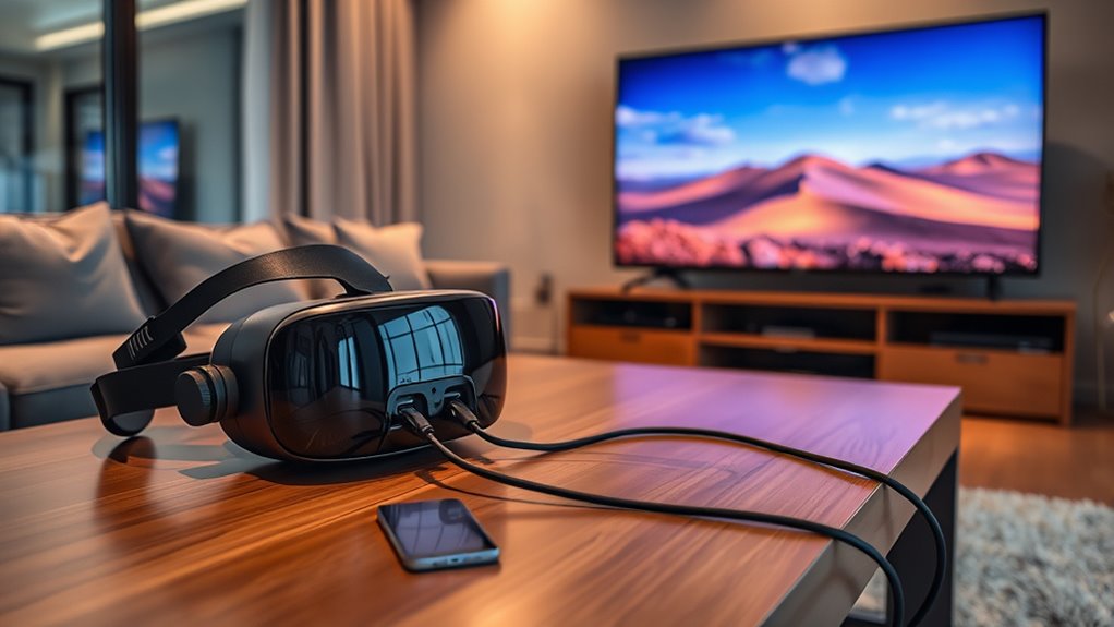 connect vr headset tv