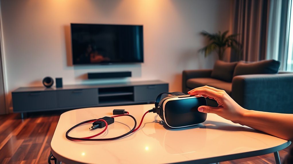 connect vr headset tv