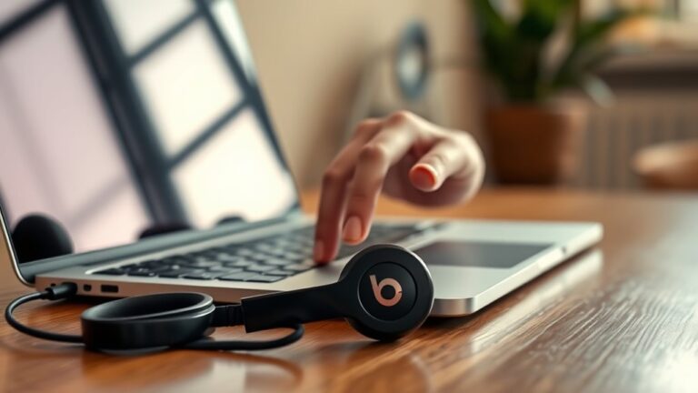 connecting beats to laptop