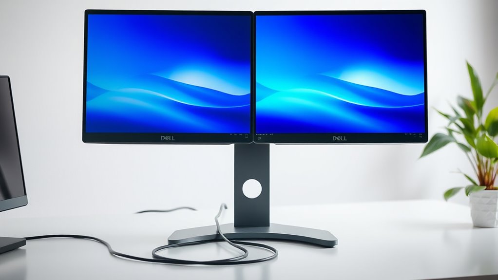 connecting dell monitors together