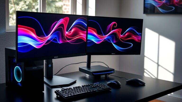 connecting dual pc displays