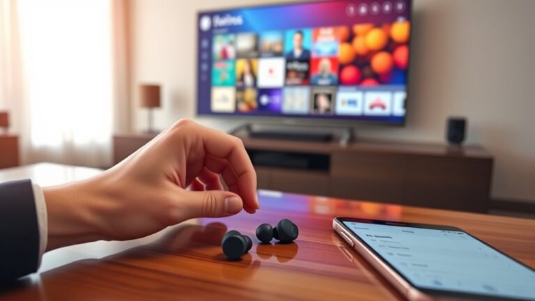 connecting earbuds to tv