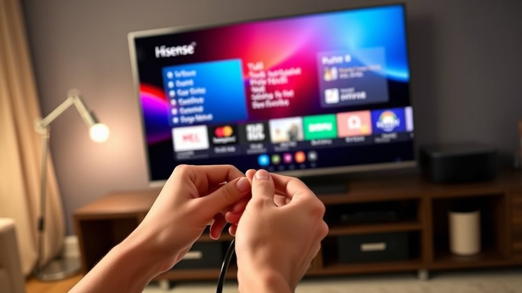 connecting hisense smart tv