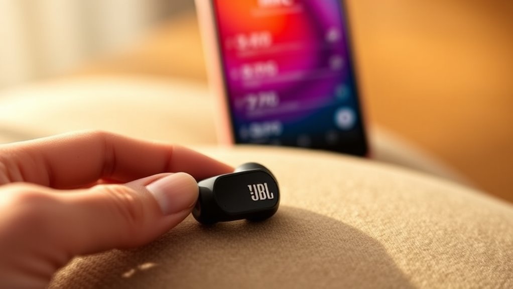 connecting jbl tune earbuds