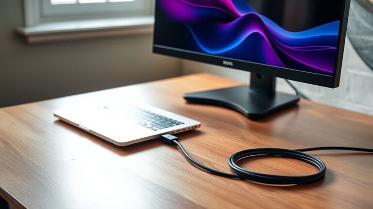 connecting laptop to monitor