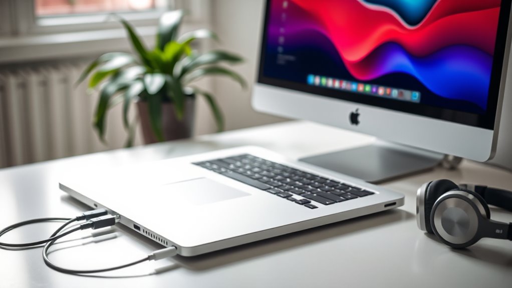 connecting monitor to macbook