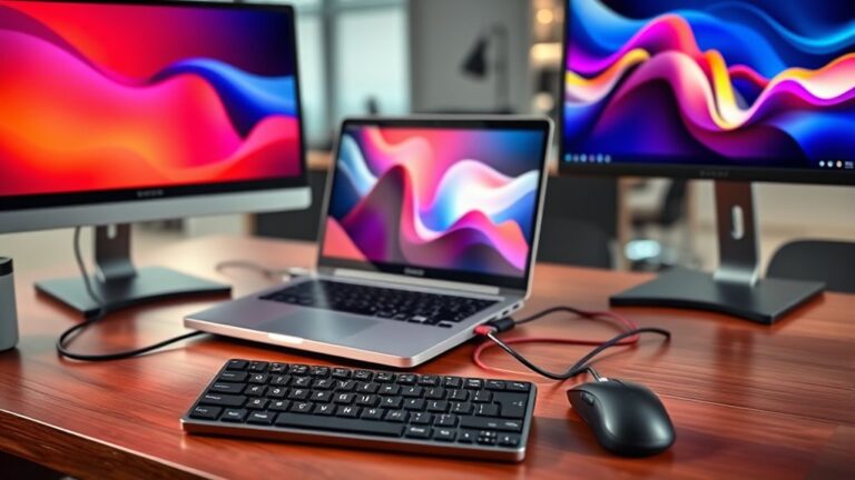 connecting multiple laptop displays