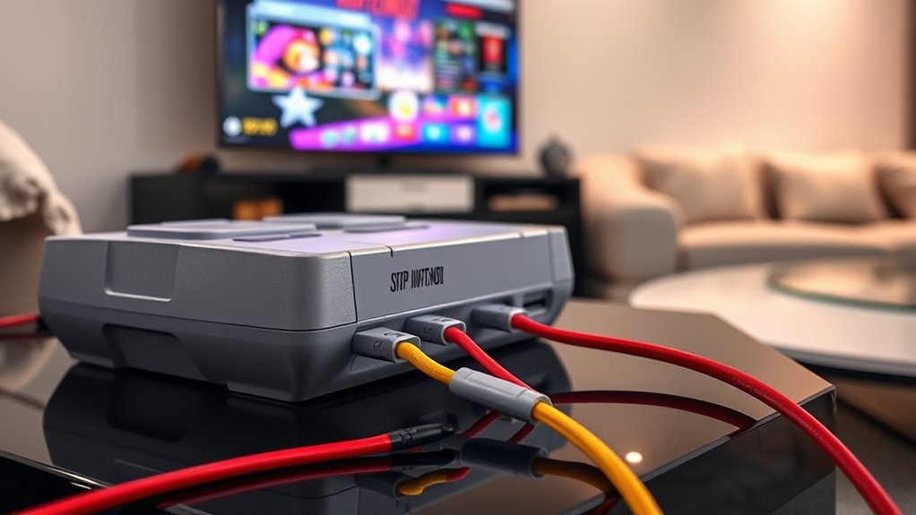 connecting snes to tv
