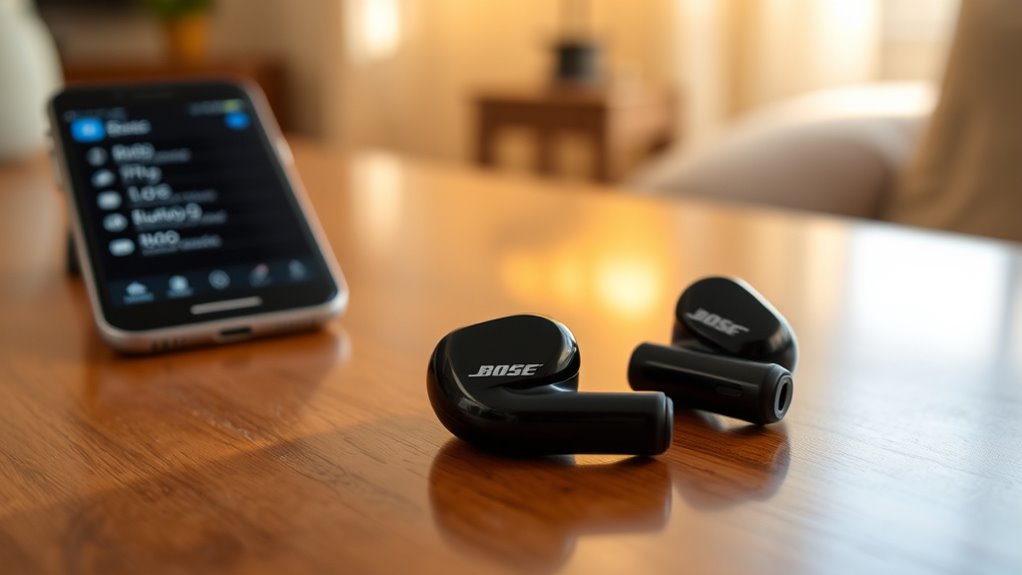 connecting to bose earbuds